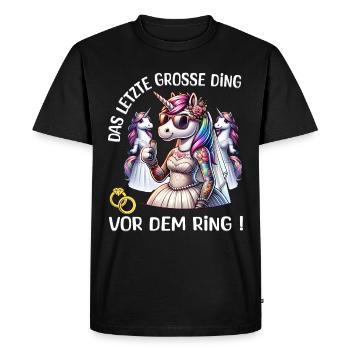 Bachelor Party Bride Hen Party Rumbling Women - Men's Premium Organic T-Shirt - black - Front - Nico (187cm)