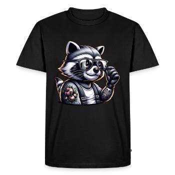 Je déteste les gens - Qu’est-ce qui ne va pas chez toi - T-shirt Premium bio Homme - noir - Devant - Nico (187cm)