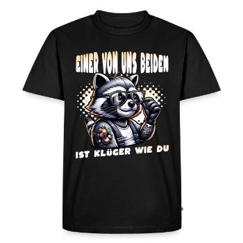 Je déteste les gens - Qu’est-ce qui ne va pas chez toi - T-shirt Premium bio Homme - noir - Devant - Nico (187cm)