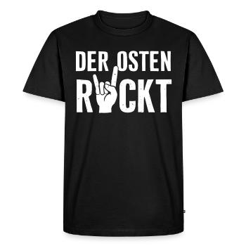 East Germany East East East GDR Home Eastern Bloc - Men's Premium Organic T-Shirt - black - Front - Nico (187cm)