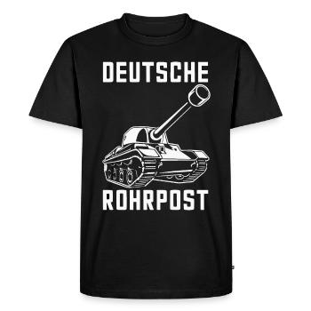 Chars Chars principaux Chars de combat Chars Chars Pilotes de chars - T-shirt Premium bio Homme - noir - Devant - Nico (187cm)