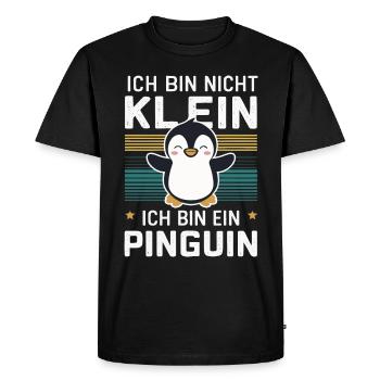 Pingouin Petits pingouins Pingouin empereur - T-shirt Premium bio Homme - noir - Devant - Nico (187cm)