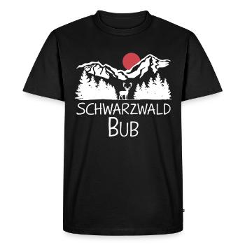 Forêt-Noire Forêt-Noire du Bade-Wurtemberg - T-shirt Premium bio Homme - noir - Devant - Nico (187cm)