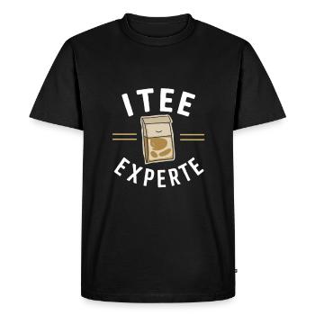 Drôle Drôle Drôle Dicton Drôle Vêtements drôles - T-shirt Premium bio Homme - noir - Devant - Nico (187cm)