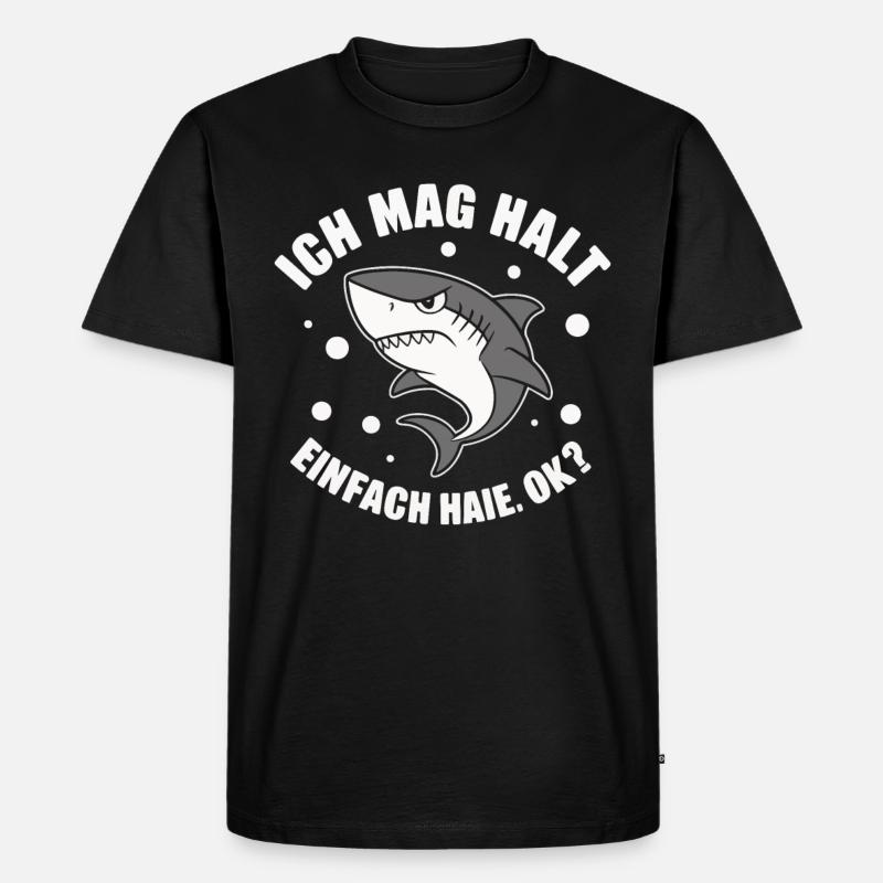 Requin Requin Requins Requin - T-shirt Premium bio Homme - noir