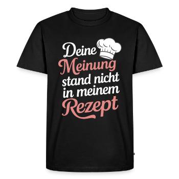 Chef Chef - Men's Premium Organic T-Shirt - black - Front - Nico (187cm)