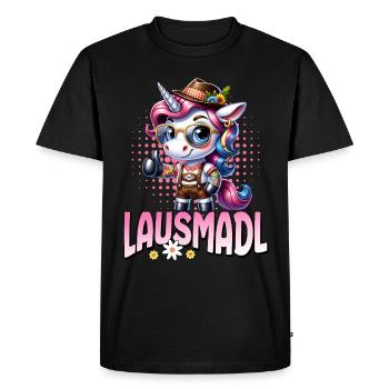 Tracht Damen Outfit Dirndl Ersatz Lausmadl - T-shirt Premium bio Homme - noir - Devant - Nico (187cm)