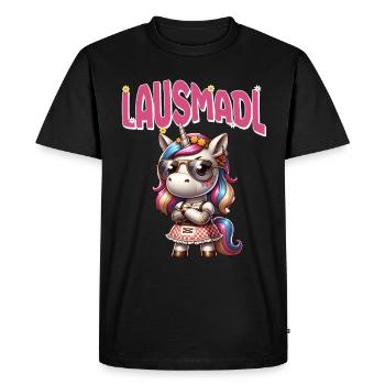 Tracht Damen Outfit Dirndl Ersatz Lausmadl - T-shirt Premium bio Homme - noir - Devant - Nico (187cm)