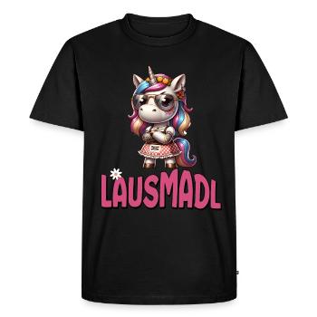Tracht Damen Outfit Dirndl Ersatz Lausmadl - T-shirt Premium bio Homme - noir - Devant - Nico (187cm)
