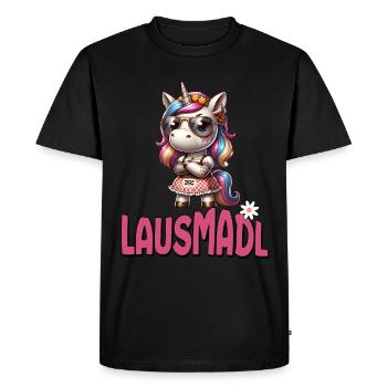 Tracht Damen Outfit Dirndl Ersatz Lausmadl - T-shirt Premium bio Homme - noir - Devant - Nico (187cm)