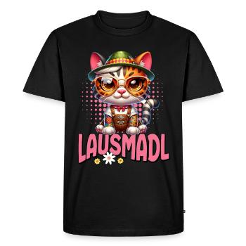 Tracht Damen Outfit Dirndl Ersatz Lausmadl - T-shirt Premium bio Homme - noir - Devant - Nico (187cm)