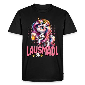 Tracht Damen Outfit Dirndl Ersatz Lausmadl - T-shirt Premium bio Homme - noir - Devant - Nico (187cm)