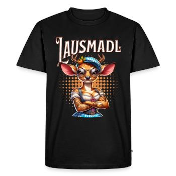 Tracht Damen Outfit Dirndl Ersatz Lausmadl - T-shirt Premium bio Homme - noir - Devant - Nico (187cm)