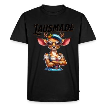 Tracht Damen Outfit Dirndl Ersatz Lausmadl - T-shirt Premium bio Homme - noir - Devant - Nico (187cm)