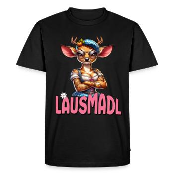 Tracht Damen Outfit Dirndl Ersatz Lausmadl - T-shirt Premium bio Homme - noir - Devant - Nico (187cm)