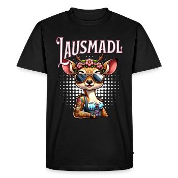 Tracht Damen Outfit Dirndl Ersatz Lausmadl - T-shirt Premium bio Homme - noir - Devant - Nico (187cm)