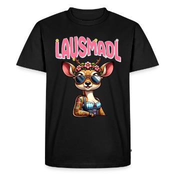 Tracht Damen Outfit Dirndl Ersatz Lausmadl - T-shirt Premium bio Homme - noir - Devant - Nico (187cm)