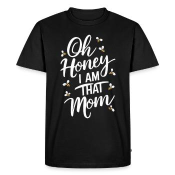 abeille abeille apicultrice abeille abeille - T-shirt Premium bio Homme - noir - Devant - Nico (187cm)