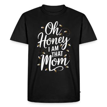 abeille abeille apicultrice abeille abeille - T-shirt Premium bio Homme - noir - Devant - Nico (187cm)