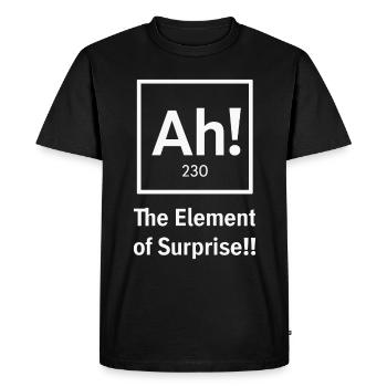 Funny, sarcasm, sarcastic humor, irony - Men's Premium Organic T-Shirt - black - Front - Nico (187cm)