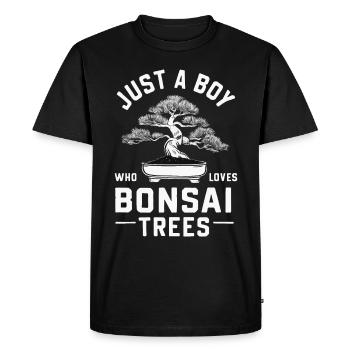 Bonsai Tree Japanese Bonsai - Men's Premium Organic T-Shirt - black - Front - Nico (187cm)