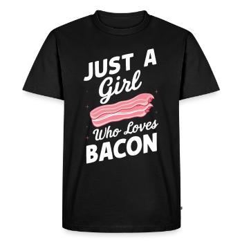 Bacon Breakfast Bacon - Men's Premium Organic T-Shirt - black - Front - Nico (187cm)