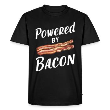 Bacon Breakfast Bacon - Men's Premium Organic T-Shirt - black - Front - Nico (187cm)