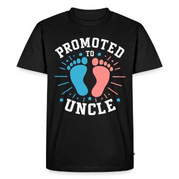 Uncle Fmilie Great-Uncle Uncle - Men's Premium Organic T-Shirt - black - Front - Nico (187cm)