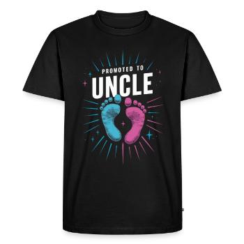 Uncle Fmilie Great-Uncle Uncle - Men's Premium Organic T-Shirt - black - Front - Nico (187cm)