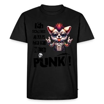 Je m’en fiche - Schmeiss alles hin werd Punk Punkrock - T-shirt Premium bio Homme - noir - Devant - Nico (187cm)