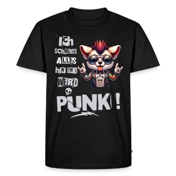 Je m’en fiche - Schmeiss alles hin werd Punk Punkrock - T-shirt Premium bio Homme - noir - Devant - Nico (187cm)