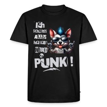 Je m’en fiche - Schmeiss alles hin werd Punk Punkrock - T-shirt Premium bio Homme - noir - Devant - Nico (187cm)