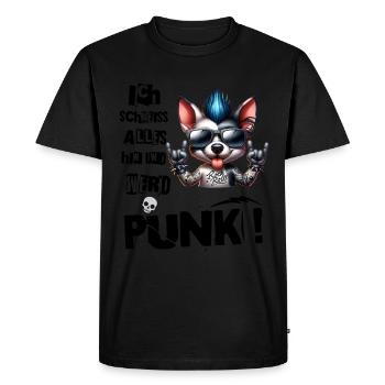 Je m’en fiche - Schmeiss alles hin werd Punk Punkrock - T-shirt Premium bio Homme - noir - Devant - Nico (187cm)
