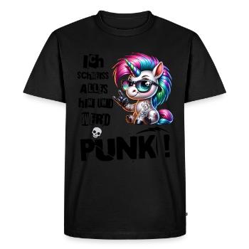 Je m’en fiche - Schmeiss alles hin werd Punk Punkrock - T-shirt Premium bio Homme - noir - Devant - Nico (187cm)