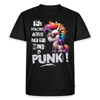 Je m’en fiche - Schmeiss alles hin werd Punk Punkrock - T-shirt Premium bio Homme - noir - Devant - Nico (187cm)