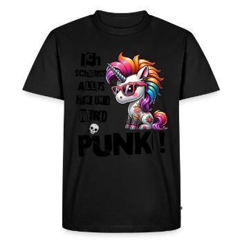 Je m’en fiche - Schmeiss alles hin werd Punk Punkrock - T-shirt Premium bio Homme - noir - Devant - Nico (187cm)