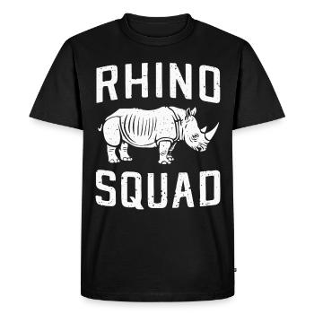 Rhinocéros Rhinocéros - T-shirt Premium bio Homme - noir - Devant - Nico (187cm)