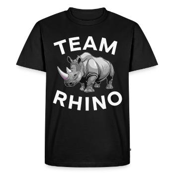 Rhinocéros Rhinocéros - T-shirt Premium bio Homme - noir - Devant - Nico (187cm)