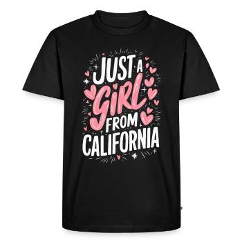 Californie États-Unis Amérique - T-shirt Premium bio Homme - noir - Devant - Nico (187cm)