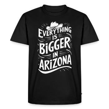Arizona, USA, America - Men's Premium Organic T-Shirt - black - Front - Nico (187cm)