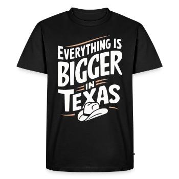Texas State Texans Texas - Men's Premium Organic T-Shirt - black - Front - Nico (187cm)