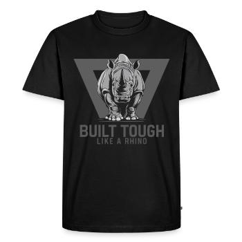 Rhinocéros Rhinocéros - T-shirt Premium bio Homme - noir - Devant - Nico (187cm)