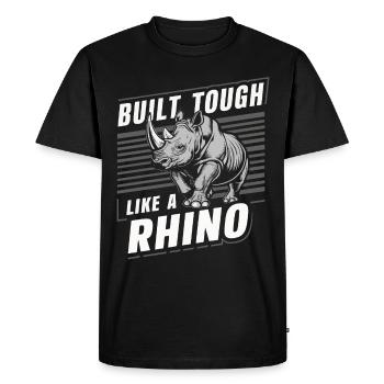 Rhinocéros Rhinocéros - T-shirt Premium bio Homme - noir - Devant - Nico (187cm)