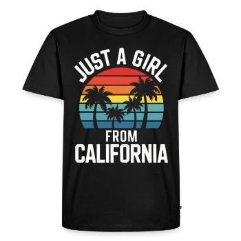 Californie États-Unis Amérique - T-shirt Premium bio Homme - noir - Devant - Nico (187cm)