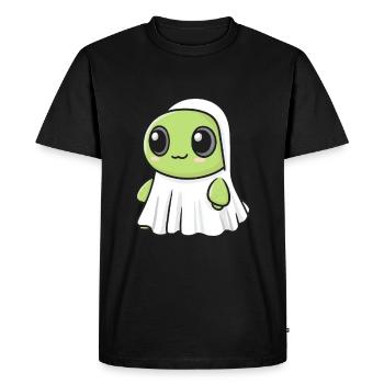 Turtle Halloween Comic Ghost - Men's Premium Organic T-Shirt - black - Front - Nico (187cm)