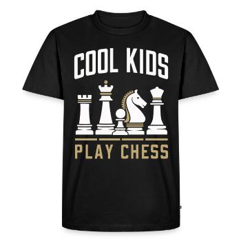 Chess Chess Player - Men's Premium Organic T-Shirt - black - Front - Nico (187cm)