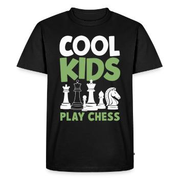 Chess Chess Player - Men's Premium Organic T-Shirt - black - Front - Nico (187cm)