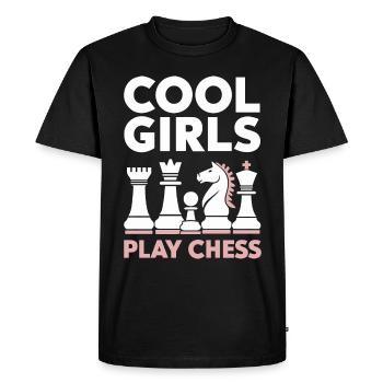 Chess Chess Player - Men's Premium Organic T-Shirt - black - Front - Nico (187cm)