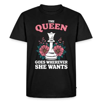 Chess Chess Player - Men's Premium Organic T-Shirt - black - Front - Nico (187cm)
