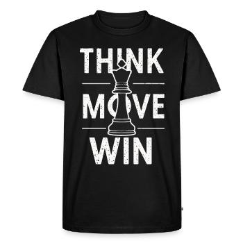 Chess Chess Player - Men's Premium Organic T-Shirt - black - Front - Nico (187cm)